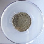 1883 Liberty Nickel, No Cents, AU-58, PCGS, Cert. No.3841.58/27581122